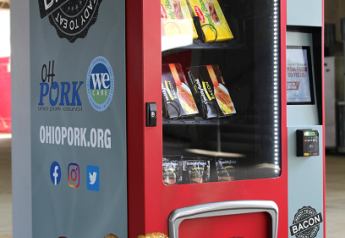 Ohio Pork Council is using the vending machine to help educate consumers.