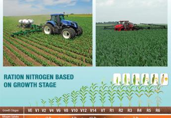 Ration nitrogen based on growth stages