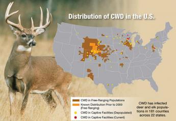 CWD has infected deer and elk populations in 181 counties across 22 states.