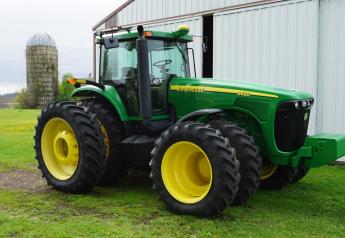 Dennis and Lona Larson’s farm retirement auction July 16 in Sherburn, Minn., featured a beautiful 2005 John Deere 8420 tractor with 2,051 hours, pre Tier IV and pre DEF.