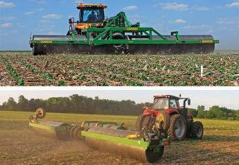 Soybean rolling at Farm Journal Test Plots