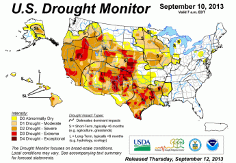 drought monitor 9 11