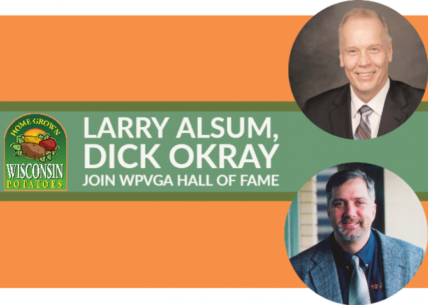   Larry Alsum (top) and Dick Okray