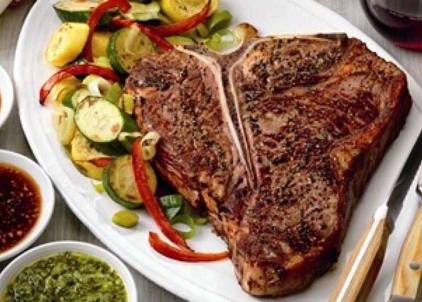 Grilled T Bone Steak for Two