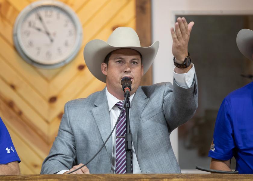 At the 2018 World Livestock Auctioneer Championship in Bloomington, Wis., Jared Miller became the Livestock Marketing Association’s 2018 World Livestock Auctioneer Champion. 