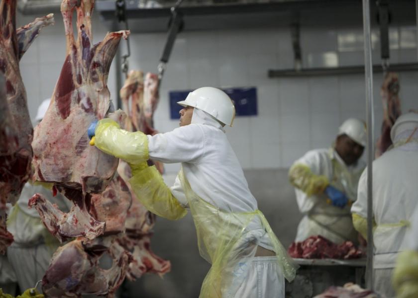 Meat production in Brazil.