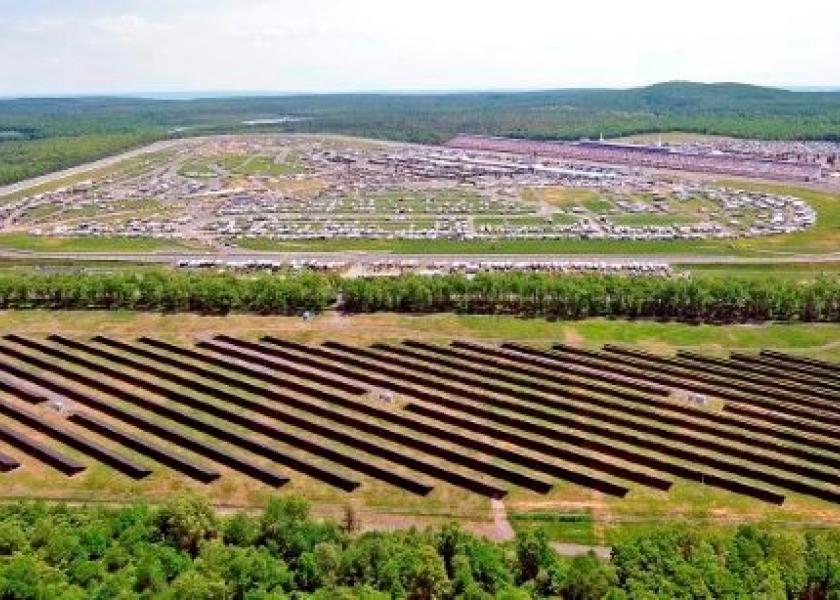 Solar panels at Pocono Raceway