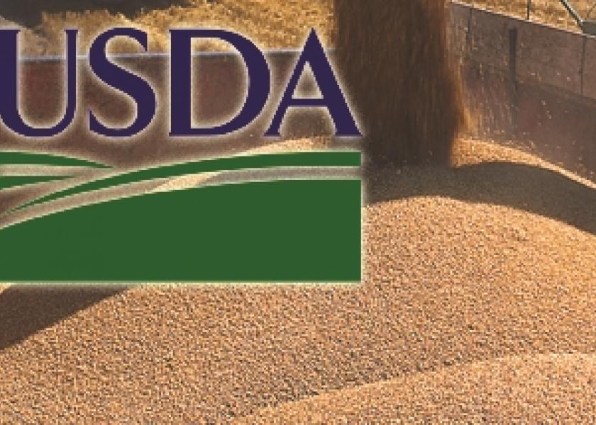 USDA harvested corn